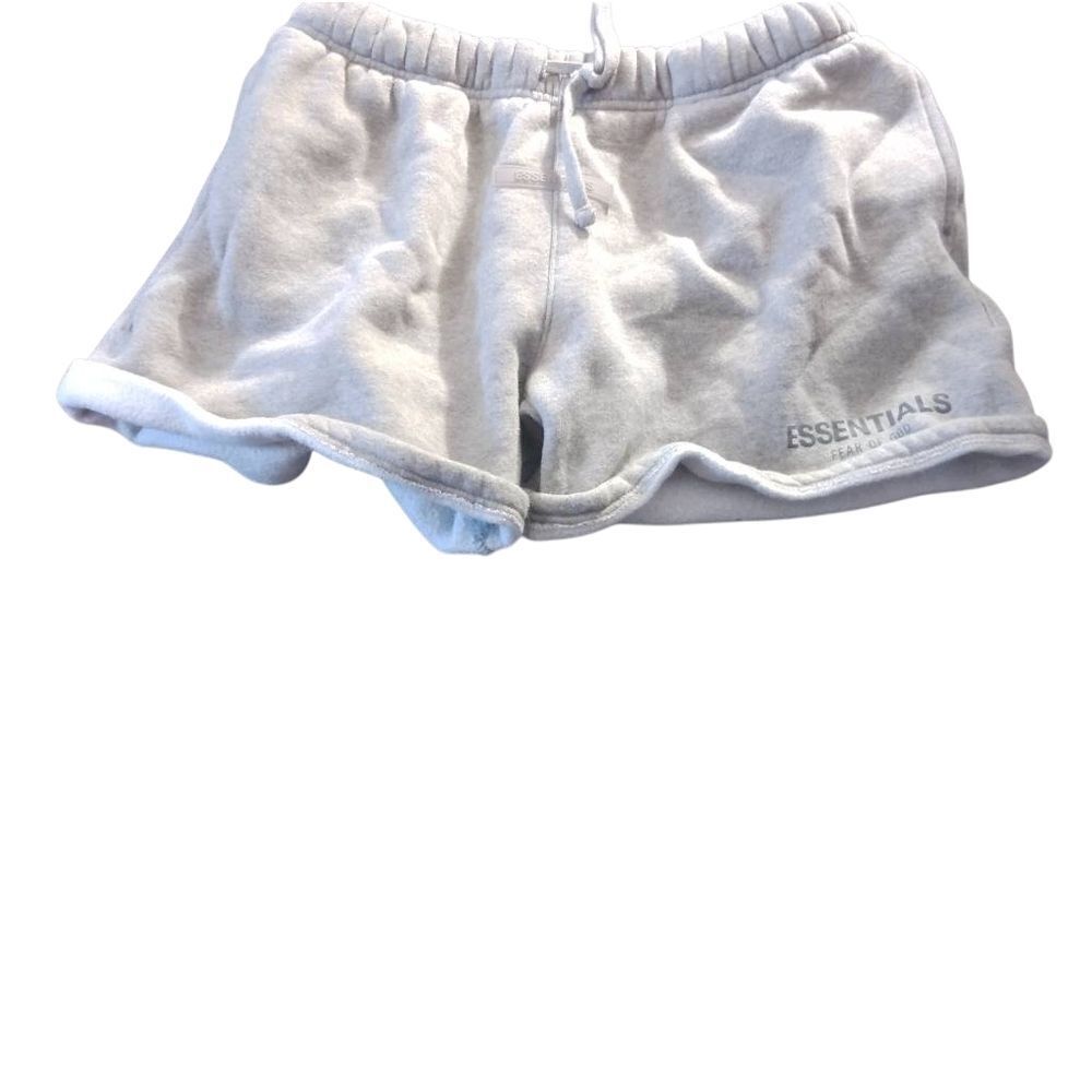 Essentials fear Of God Women's Light Gray Athletic Shorts(dark Spot) (301)